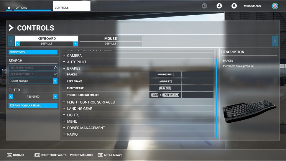 Microsoft Flight Simulator 2020 keyboard controls: Every default Flight ...
