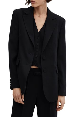 Straight Fit Suit Blazer