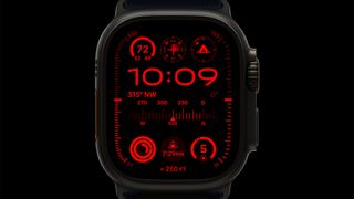 Details of the Modular Ultra watch face in Night mode