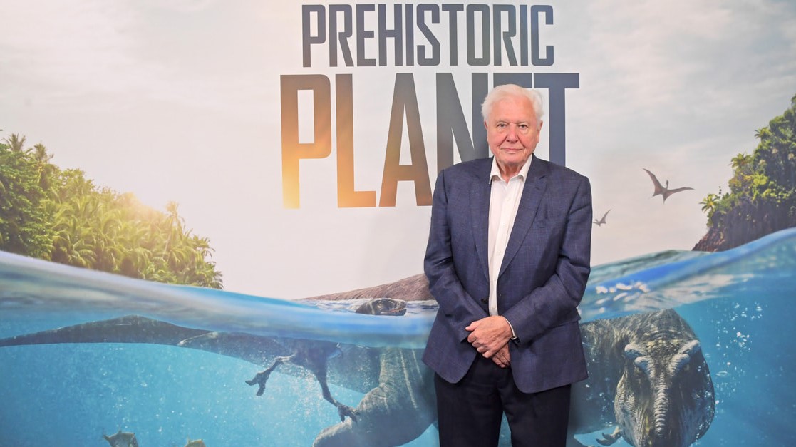 David Attenborough Bei Der Londoner Premiere Von Prehistoric Planet