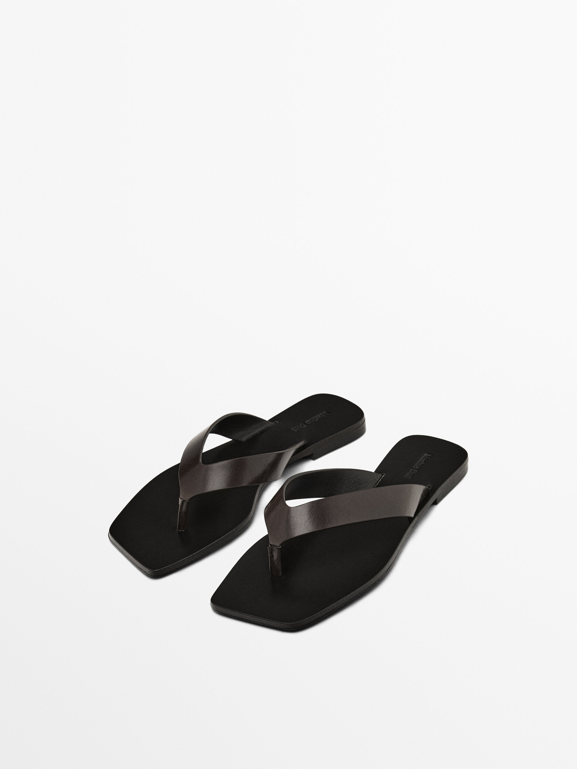 Leather Toe Divider Sandals