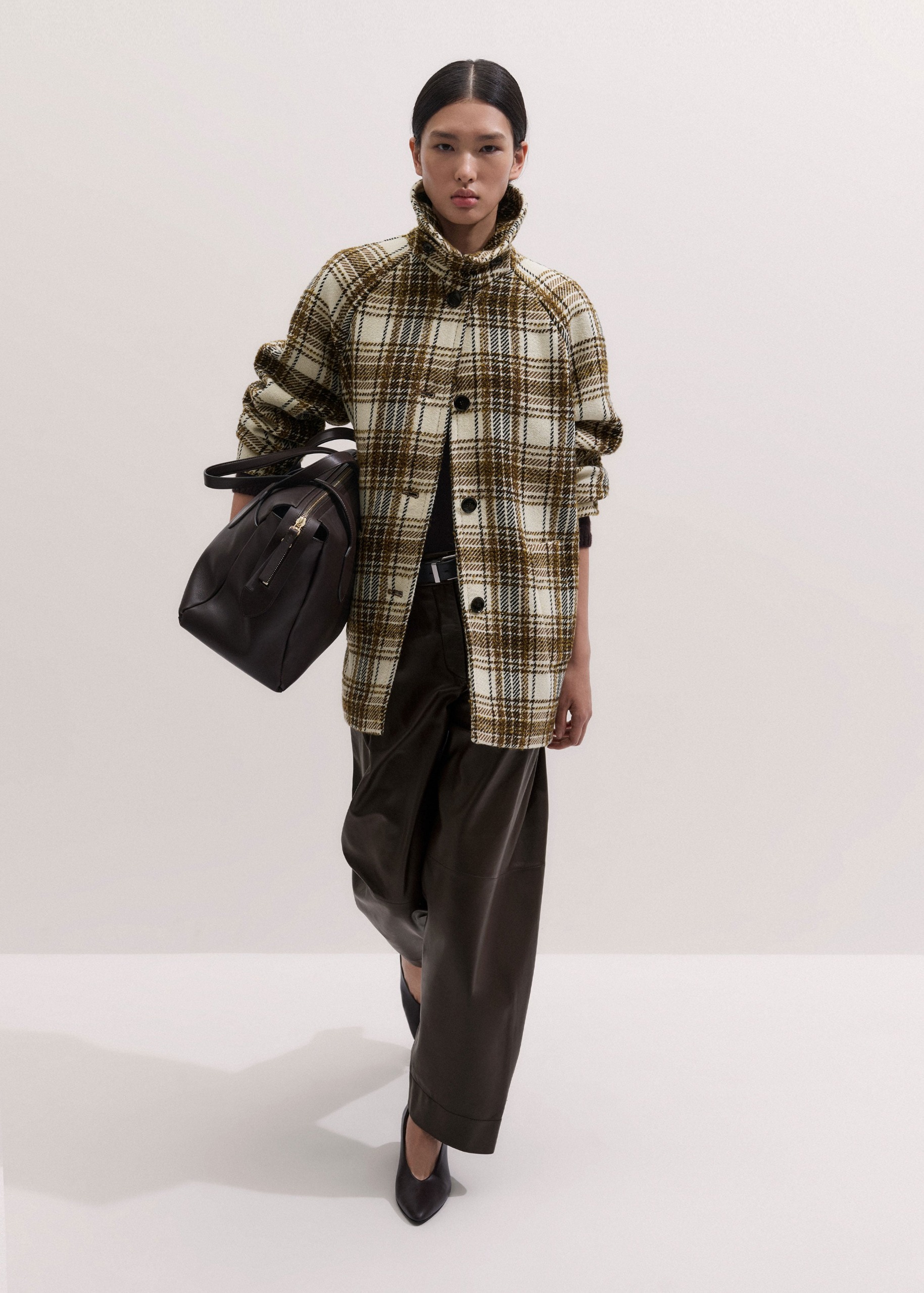 High Neck Cocoon Coat