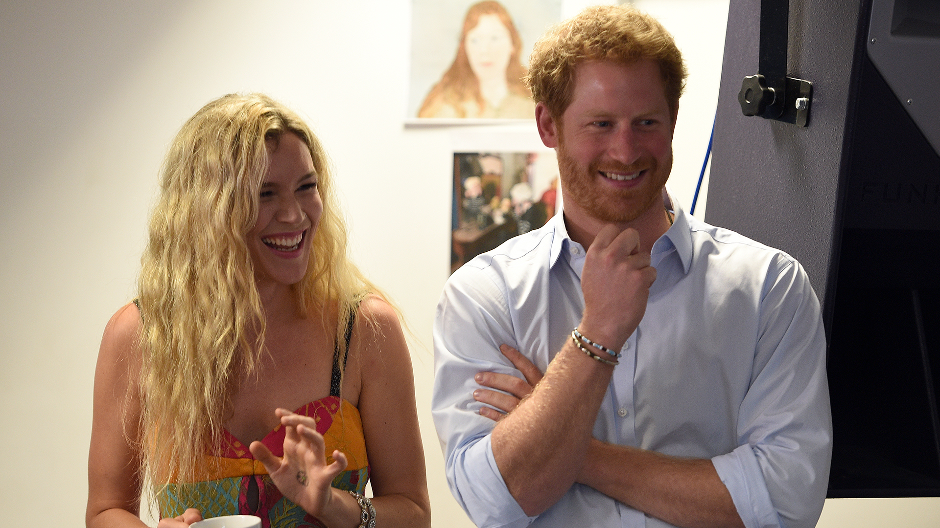 LONDON, ENGLAND - JUNE 27: Joss Stone and Prince Harry watch members of the Basotho Youth Choir during their rehearsals at the Brit School on June 27, 2016 in London, England. The Basotho Youth Choir will perform alongside Sentebale Ambassador Joss Stone at tomorrow&#039;s Sentebale Concert at Kensington Palace, headlined by Coldplay. The choir members have all been supported by Sentebale&#039;s Secondary School Bursaries Progamme or Care for Vulnerable Children Programme. The Bursaries Programme covers the cost of school fees, uniforms and books for some of Lesotho&#039;s most disadvantaged children. (Photo by : Andrew Matthews - WPA Pool/Getty Images)