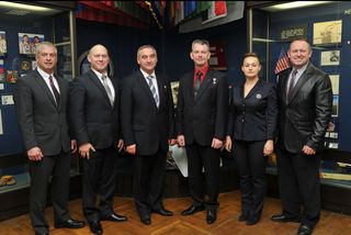 Expedition 39/40 Prime and Backup Crews at Gagarin Museum