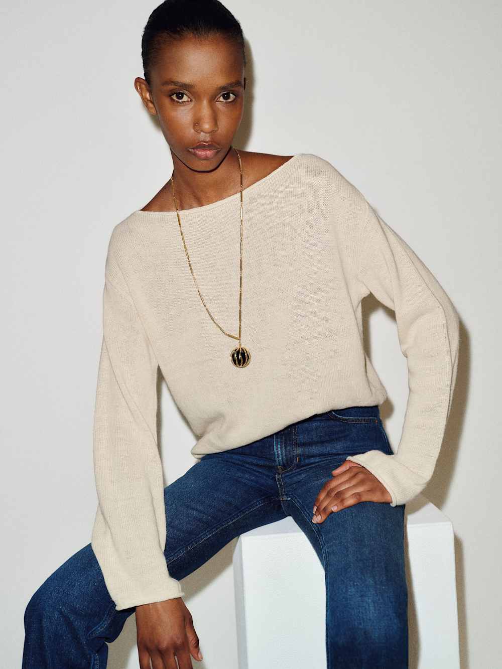 Marine Linen Cotton Sweater