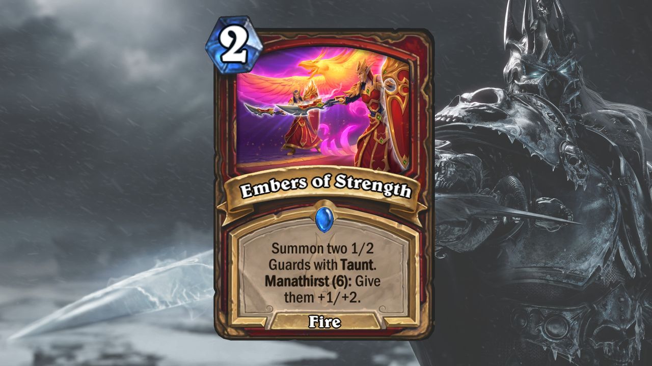 Cards and art from Hearthstone's March of the Lich King expansion.