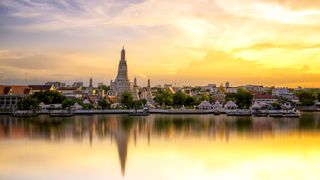 Chao Phraya flowing through Bangkok