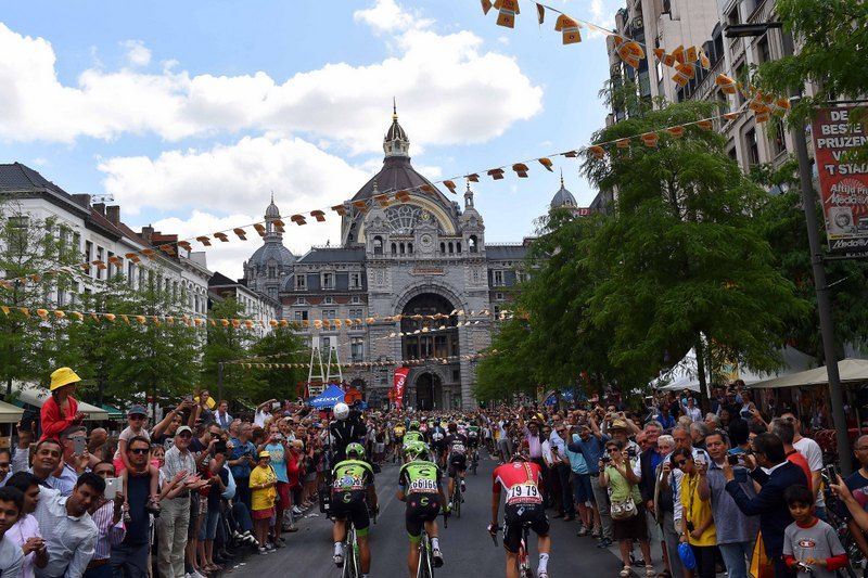 The start was in Antwerp