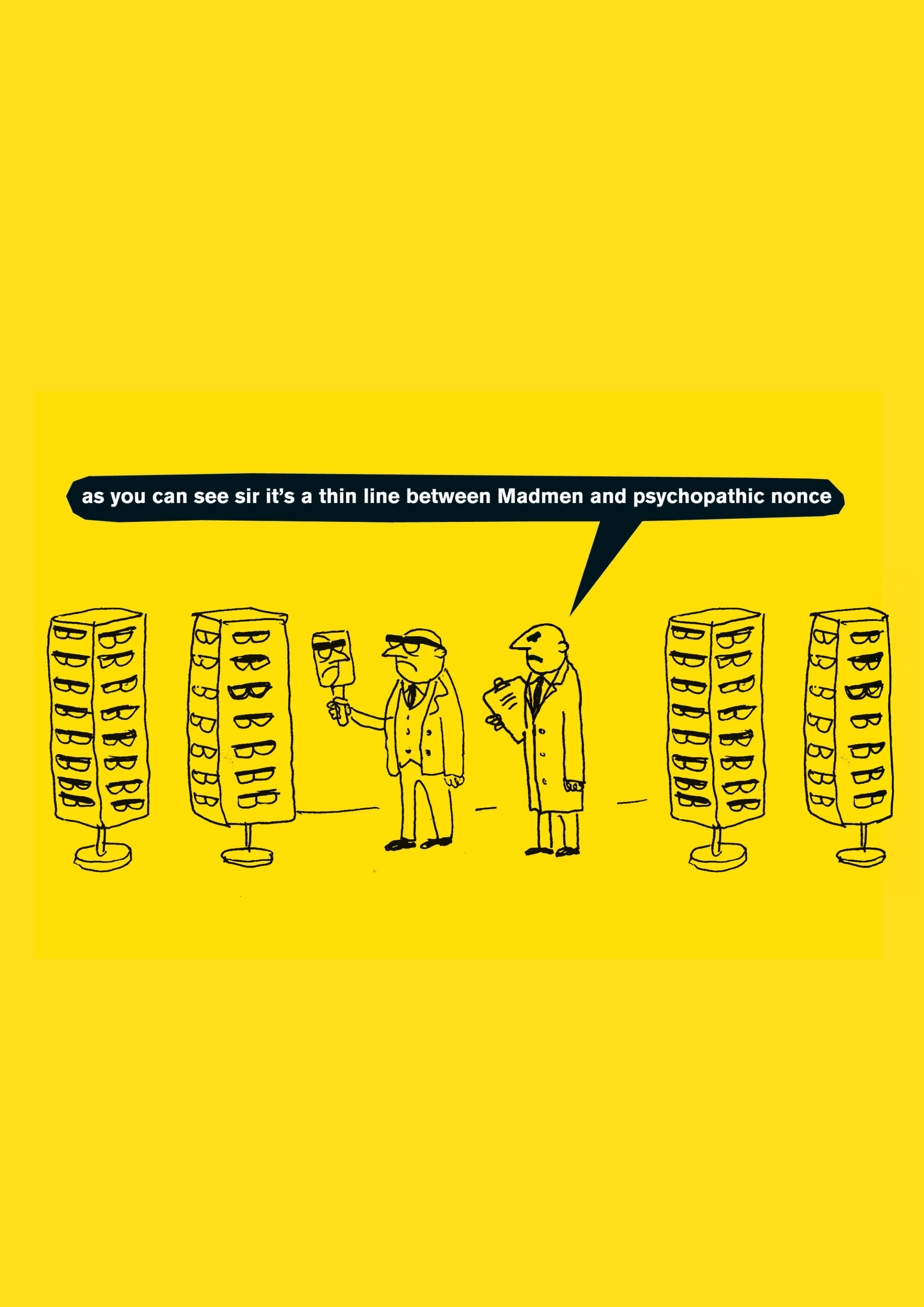 cartoon drawing and funny text by Modern Toss