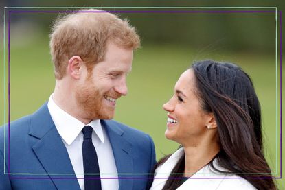 Prince Harry and Meghan's new couple portraits wow fans, seen here as they announced their engagement at The Sunken Gardens