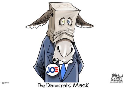 Political Cartoon U.S. Biden democrats 2020