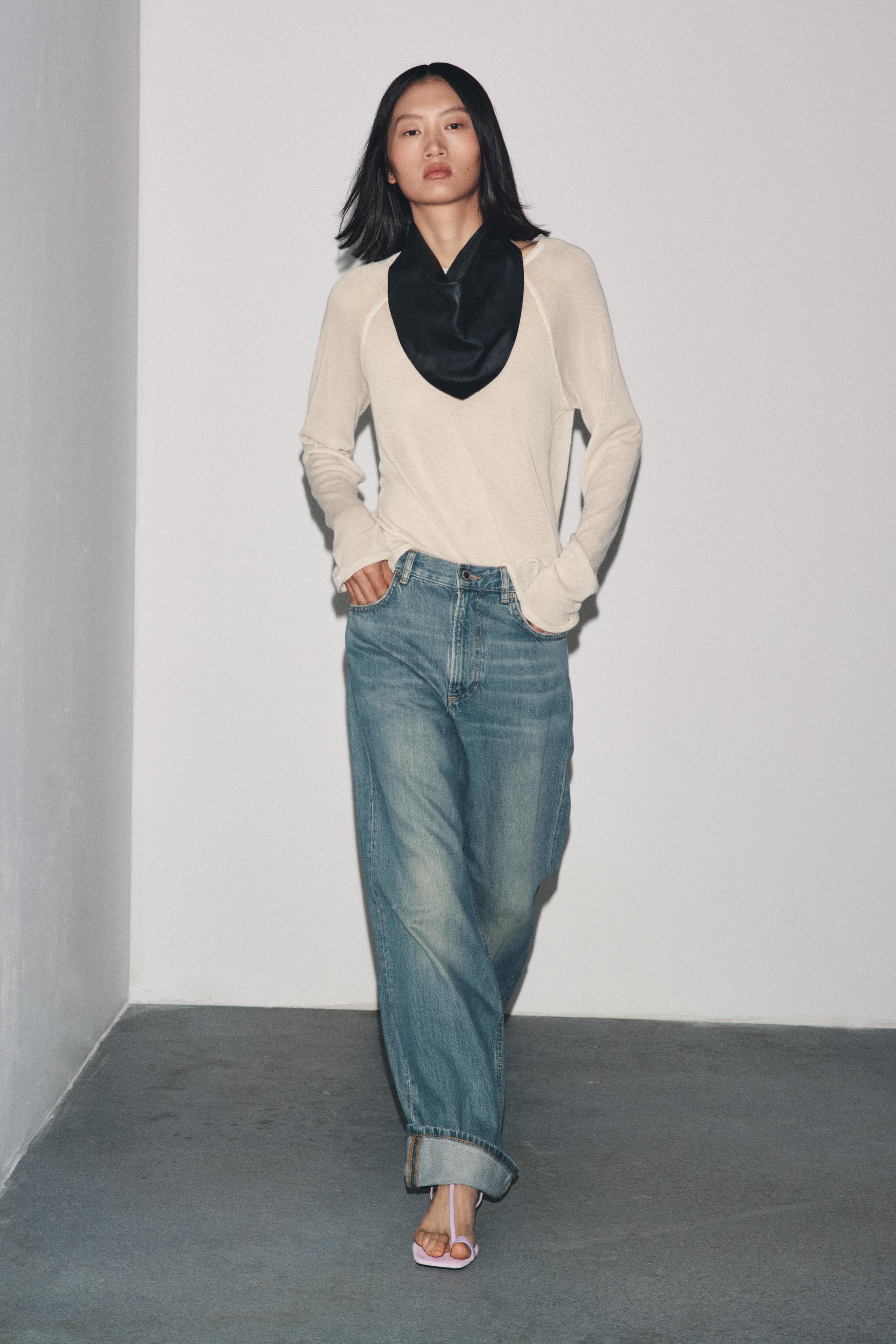 Zw Collection Mid-Waist Baggy Jeans