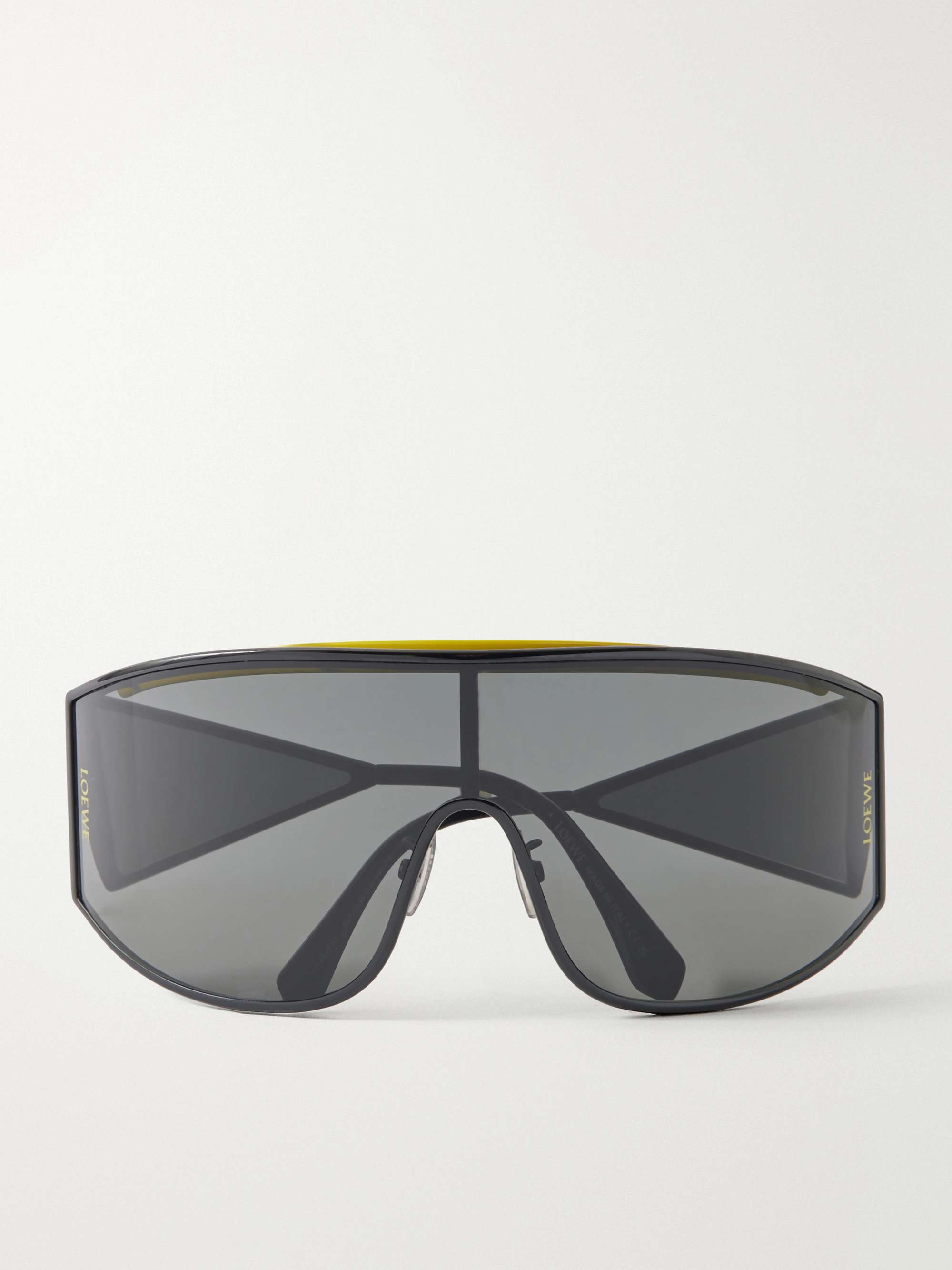 Speed Shield Mask Metal Sunglasses