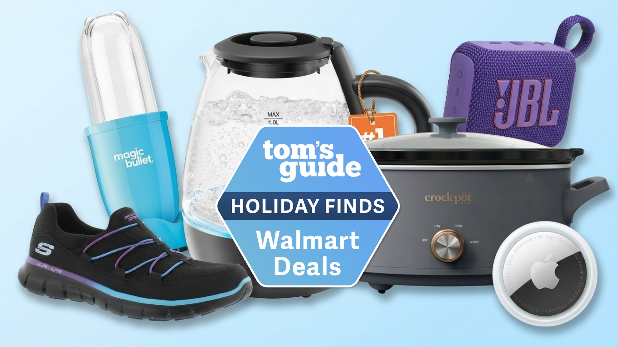 Collage of items on sale at Walmart