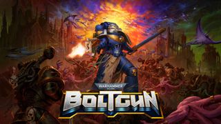 Warhammer 40,000 Boltgun game cover art.