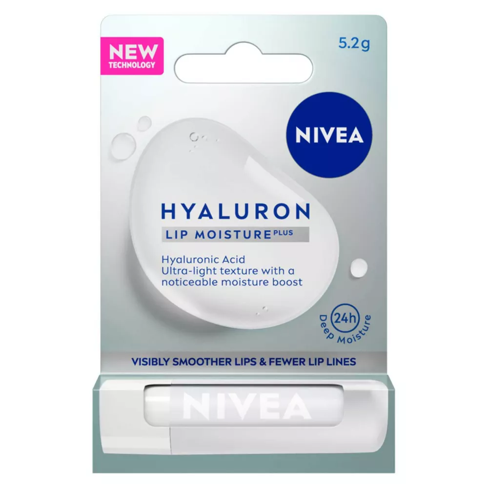 Nivea Hyaluron Moisture Plus Lip Balm With Hyaluronic Acid 4.8g