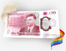 The Bank of England's new £50 note featuring Alan Turing