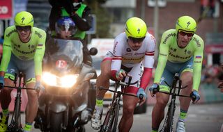 Peter Sagan and Tinkoff finished 8th during the Eneco team time trial