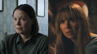 Margaret White from Carrie and Pamela Voorhees from Crystal Lake side by side 