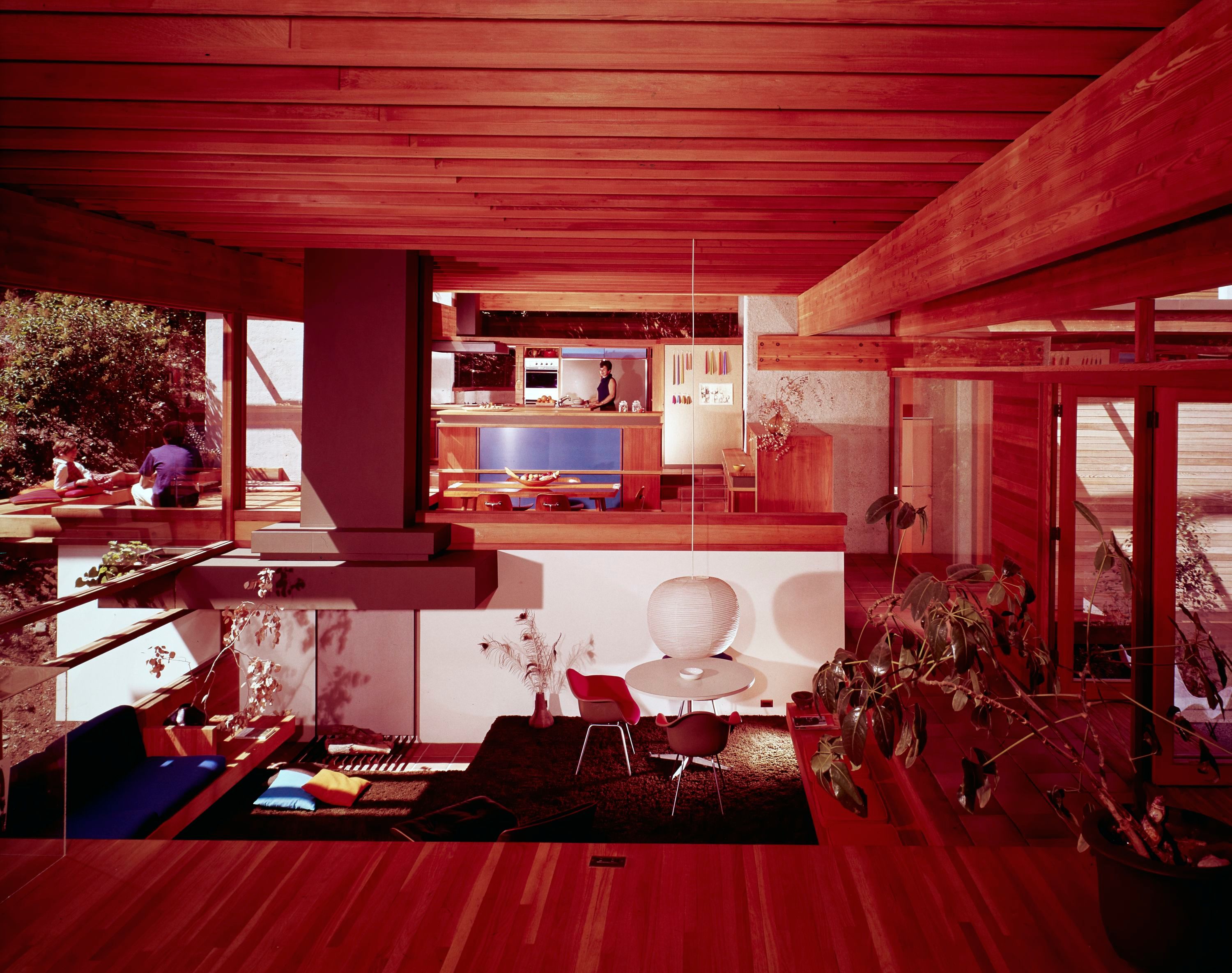 Julius Shulman's images of the Kappe House, taken shortly after completion in the late 1960s