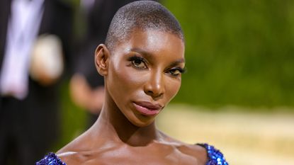 Michaela Coel attends The 2021 Met Gala Celebrating In America: A Lexicon Of Fashion at Metropolitan Museum of Art on September 13, 2021 in New York City. 