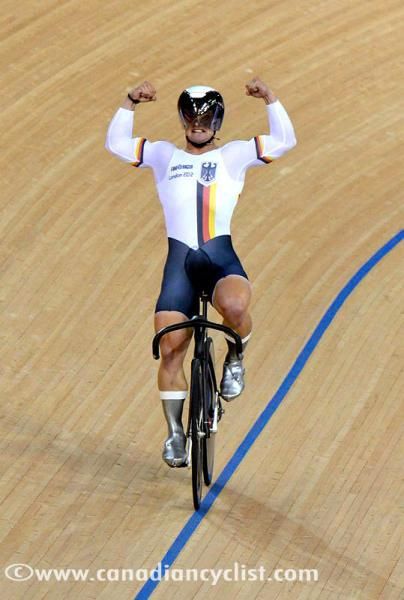 Rene Enders celebrates Germany's bronze