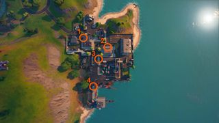 Fortnite warning signs locations map guide