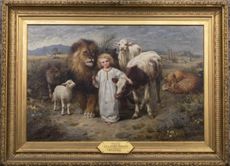 Peace, 1896, by William Strutt (1825–1915), 34¼in by 51¼in, Brecon Cathedral, Powys