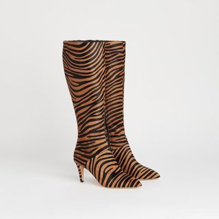 LK Bennett Gini knee boots, Natural Zebra