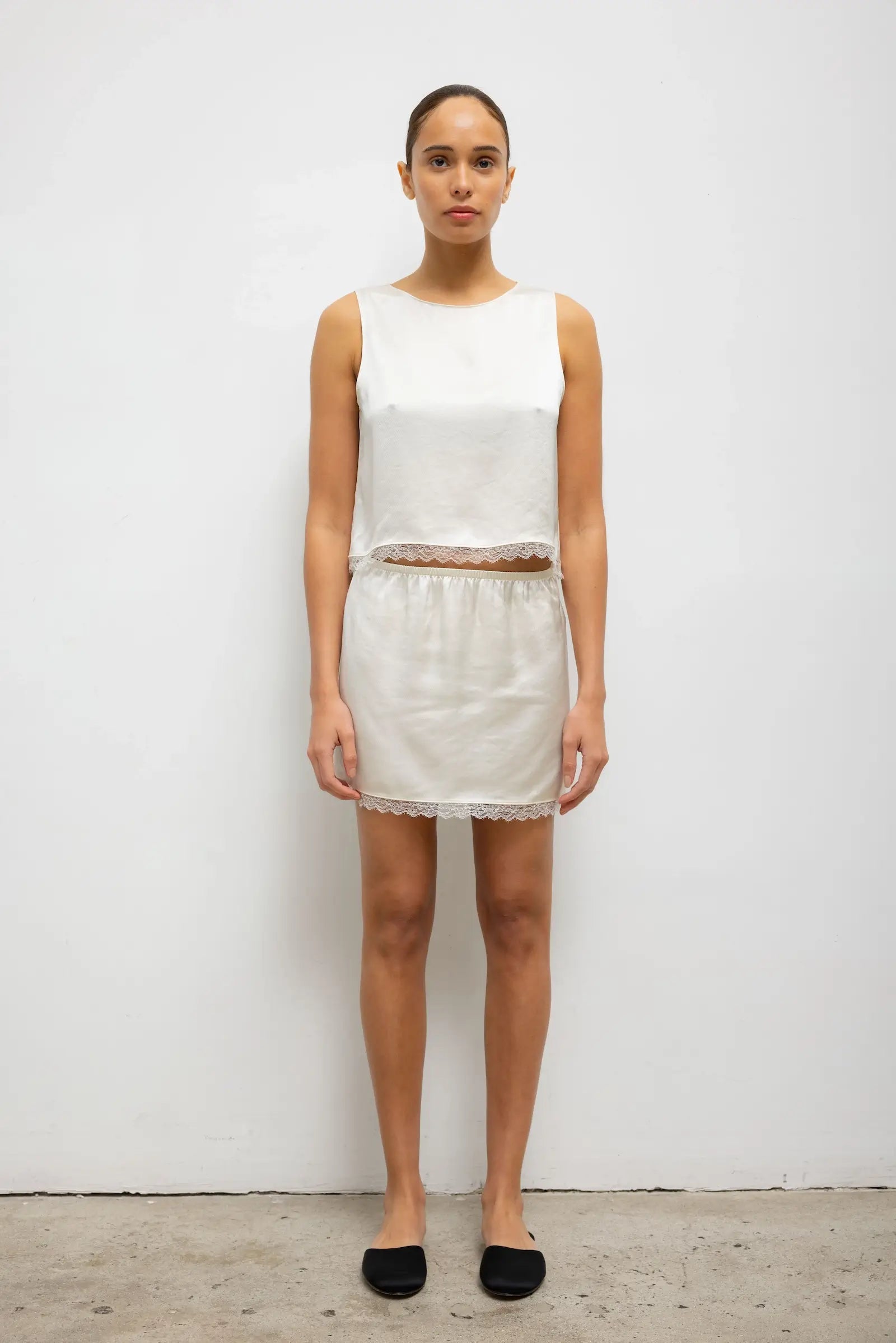 Barb Lace Mini Skirt