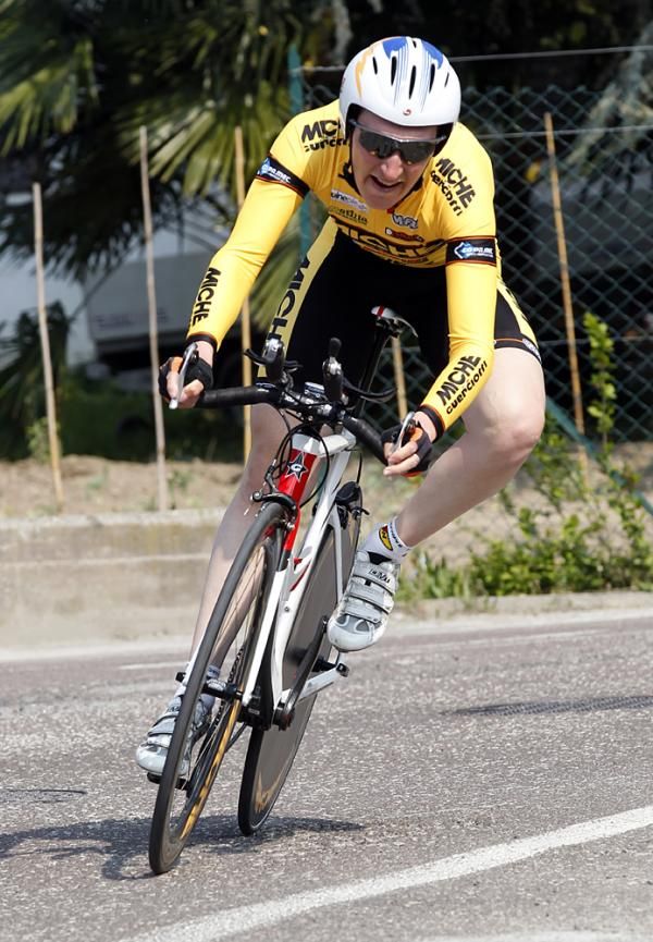 Michele Gaia made his debut with Miche in the Giro del Trentino.