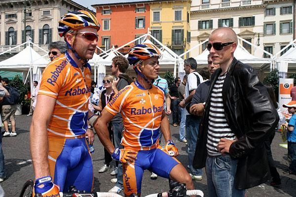 Rasmussen with former colleagues from Rabobank.
