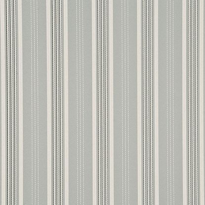 Mulberry Home Narrow Ticking Stripe Wallpaper in shades of grey