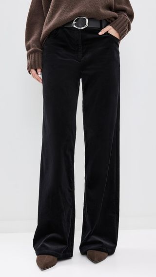 Theory Straight Leg Pant in Velvet