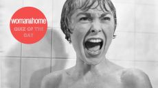 In the shower scene from the film Psycho, Marion Crane (played by Janet Leigh) screams in terror as Norman Bates tears open her shower curtain. (Photo by Bettmann via Getty Images)