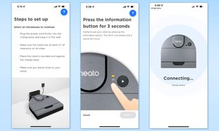Neato D9 app screen captures
