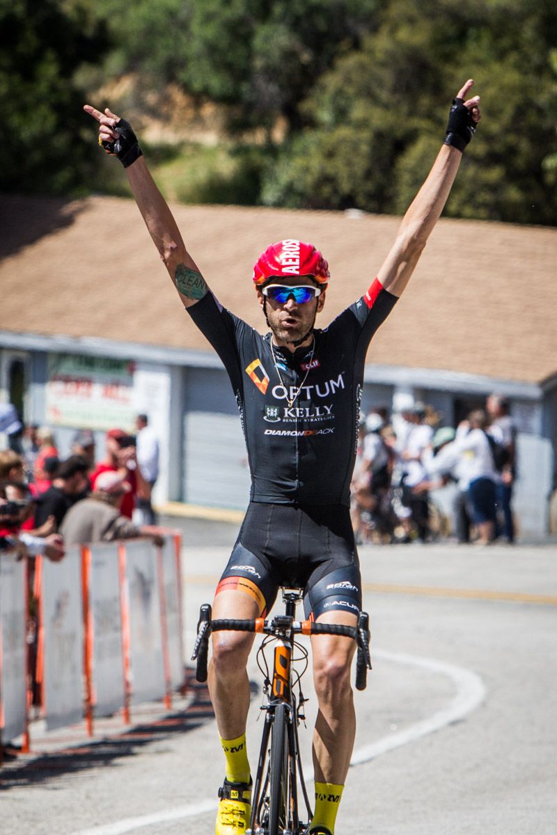 Phil Gaimon (Optum) takes the win in Oak Glen