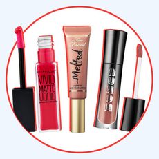 Product, Cosmetics, Lip gloss, Beauty, Lipstick, Lip, Material property, Mascara, Liquid, Peach, 