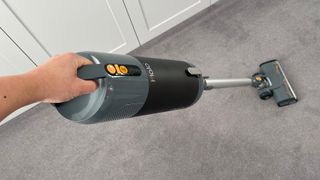 The Halo Capsule being used to clean carpet