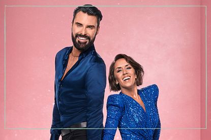 Rylan Clark and Janette Manrara presenters of Strictly Come Dancing It Takes Two