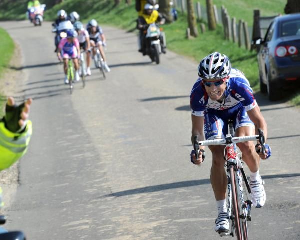 Alexandr Kolobnev (Katusha) just couldn't make one of his many attacks stick through the Ardennes