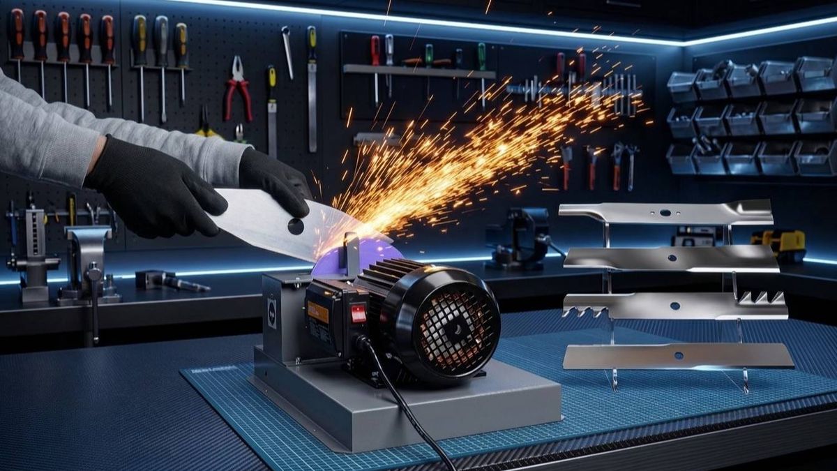 This Blade Sharpener Is the Only Lawn Mower Tool You'll Ever Need