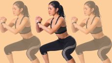 Woman doing a squat