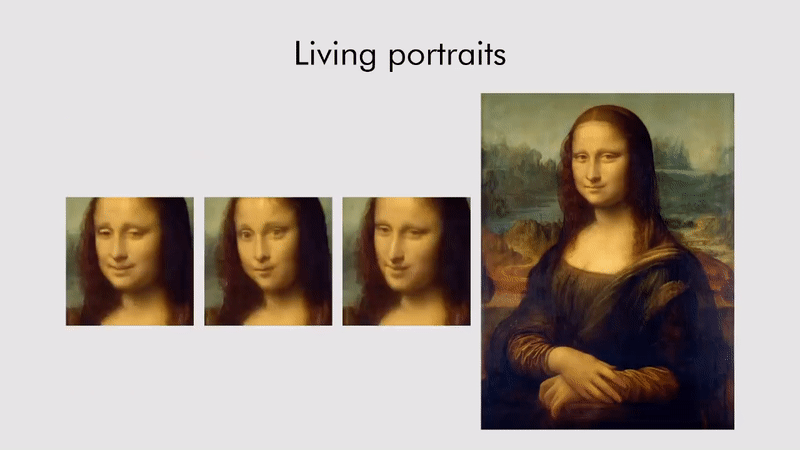 Deepfake AI images of the Mona Lisa. 
