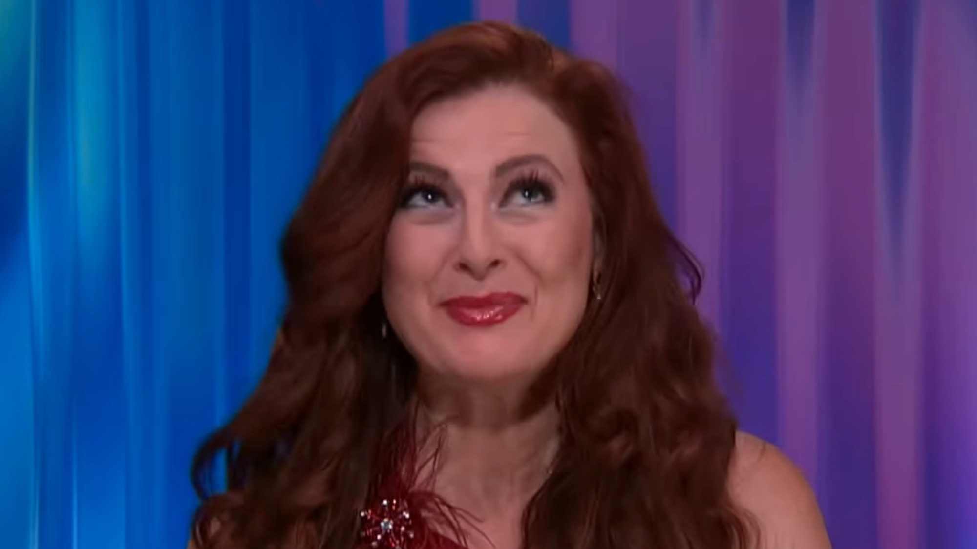 Rachel Reilly dramatically rolls her eyes in the Big Brother Diary Room.