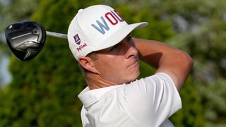 Harry Hillier takes a shot during the 2022 Wichita Open Benefitting KU Wichita Pediatrics