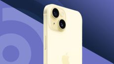 Apple iPhone 15 in yellow showing cameras