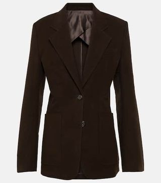 Single-Breasted Cotton Blazer