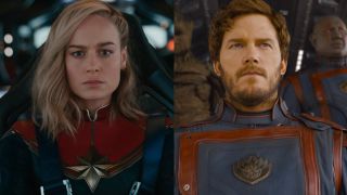 Brie Larson in The Marvels and Chris Pratt in Guardians 3