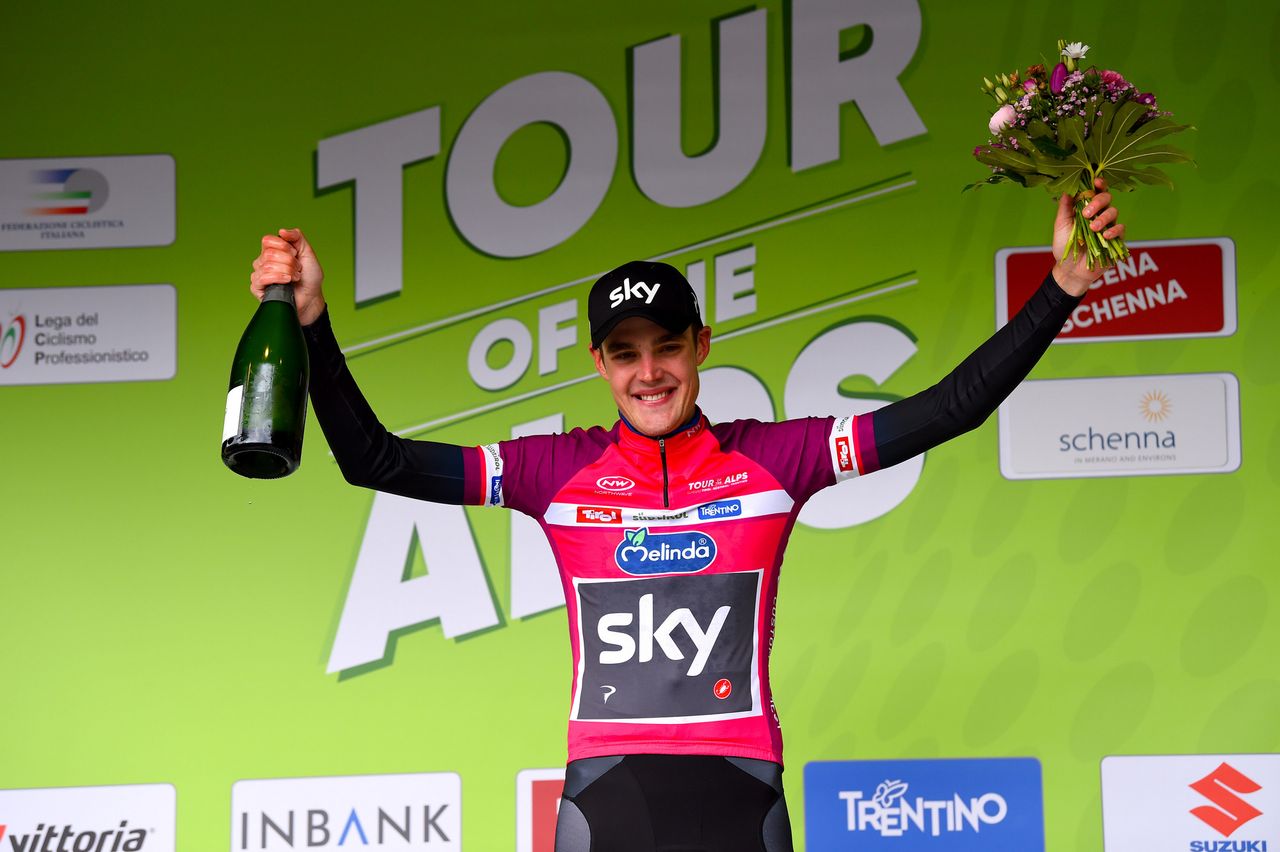 Pavel Sivakov (Team Sky) leads the Tour of the Alps